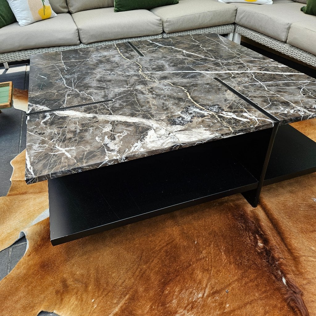 marmer eettafel 14 x 140 cm  zware kwaliteit, Ophalen, Rechthoekig, 100 tot 150 cm, 100 tot 150 cm