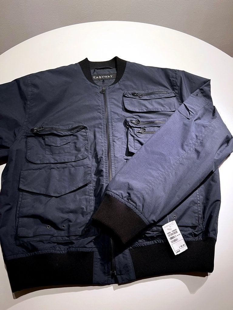 Bomberjack, donkerblauw, maat L, merk Easyway (Bijenkorf), Maat 52/54 (L), Nieuw, Ophalen of Verzenden, De Bijenkorf