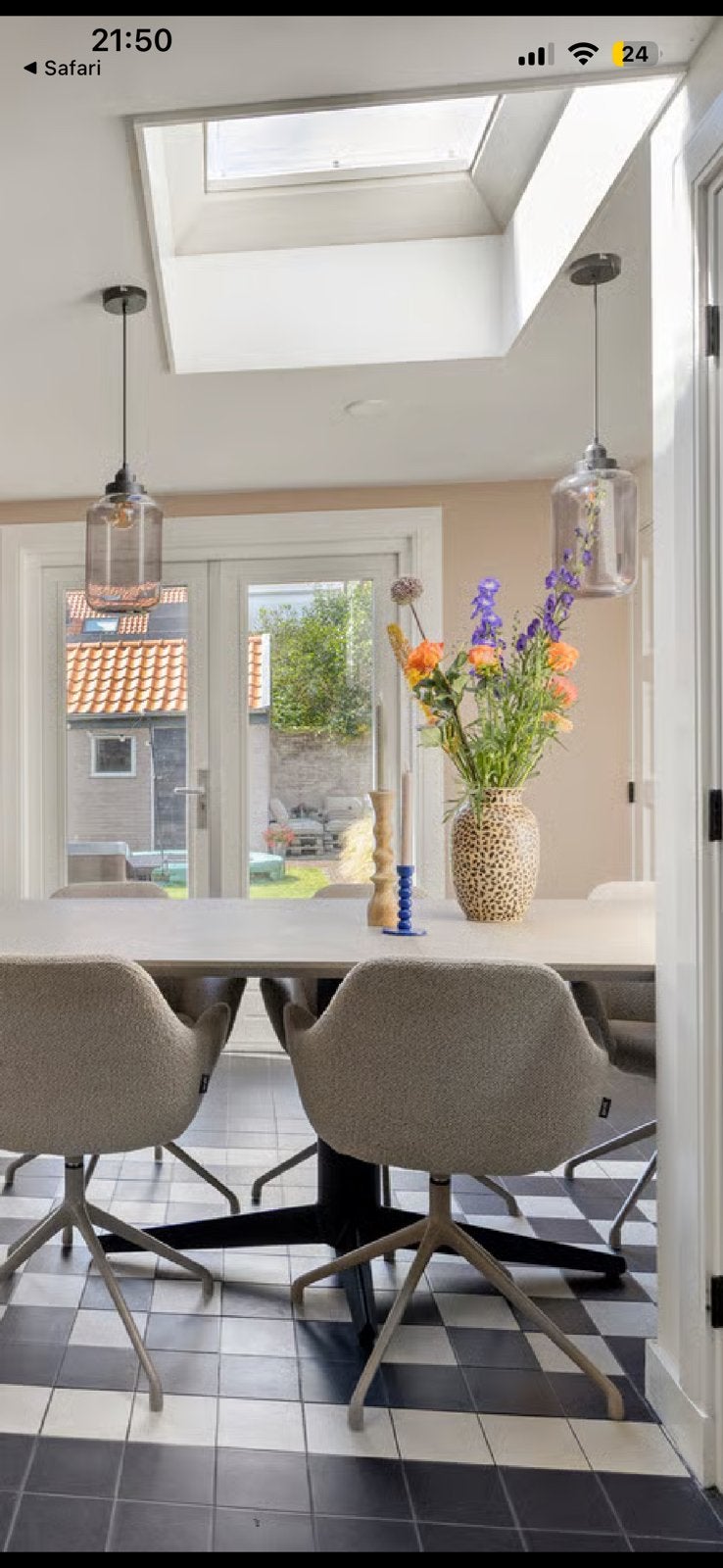 2 hanglampen rookglas Loods5, Huis en Inrichting, Ophalen of Verzenden, Gebruikt, Glas, Modern