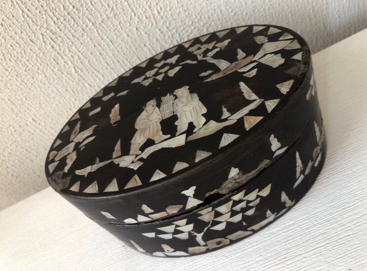 Antieke Chinese Houten Lakdoos, Ophalen of Verzenden