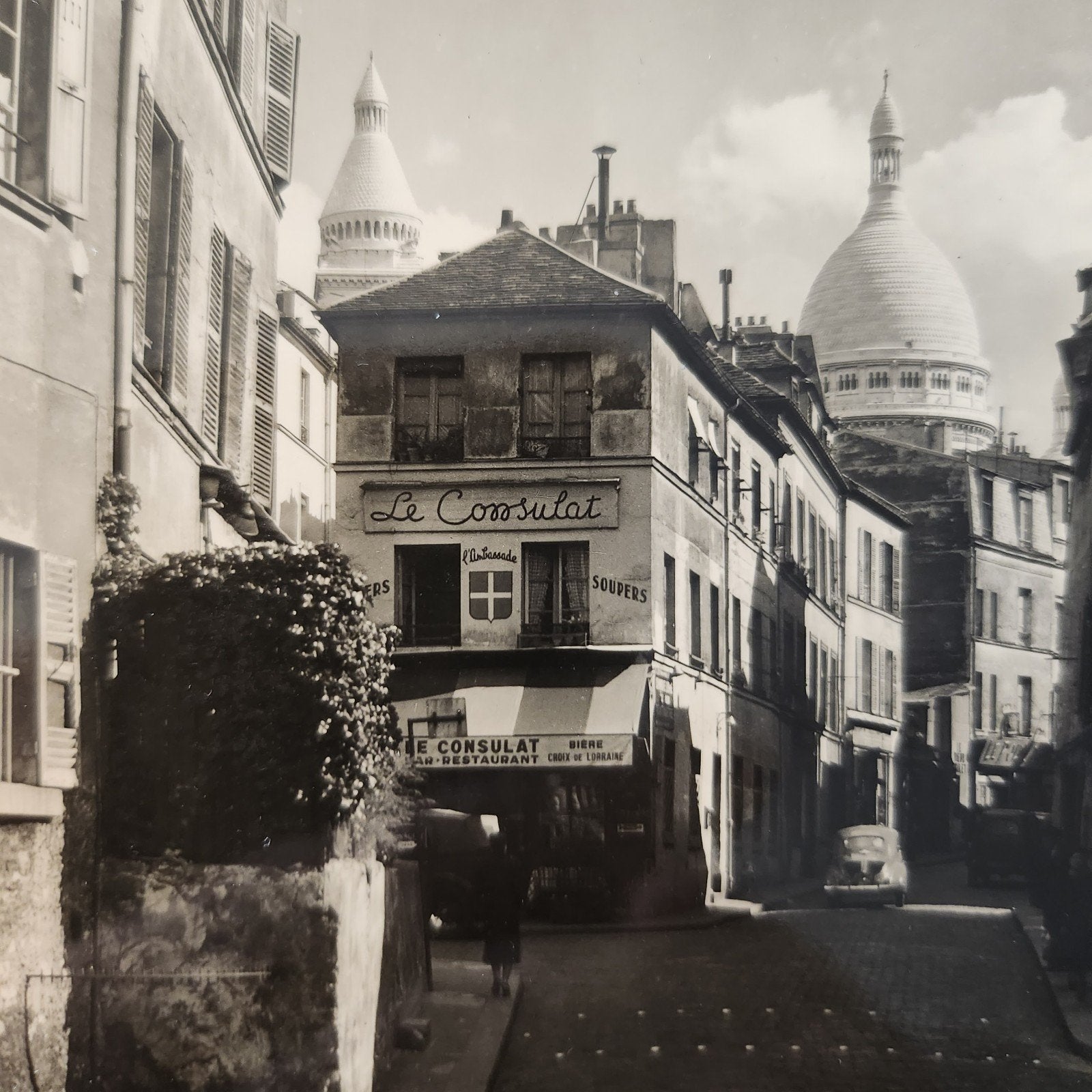 Oude foto Parijs Montmartre Le Consulat, Verzenden, Voor 1920, Ongelopen, Frankrijk