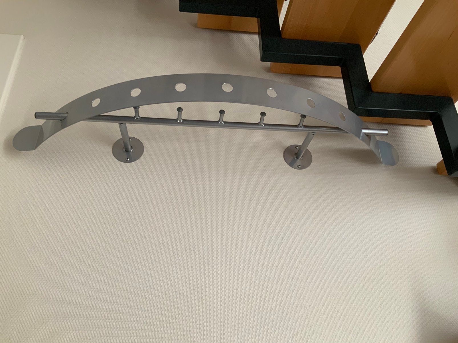 Metalen Design wandkapstok, 100 tot 150 cm, Zo goed als nieuw, Metaal, Ophalen