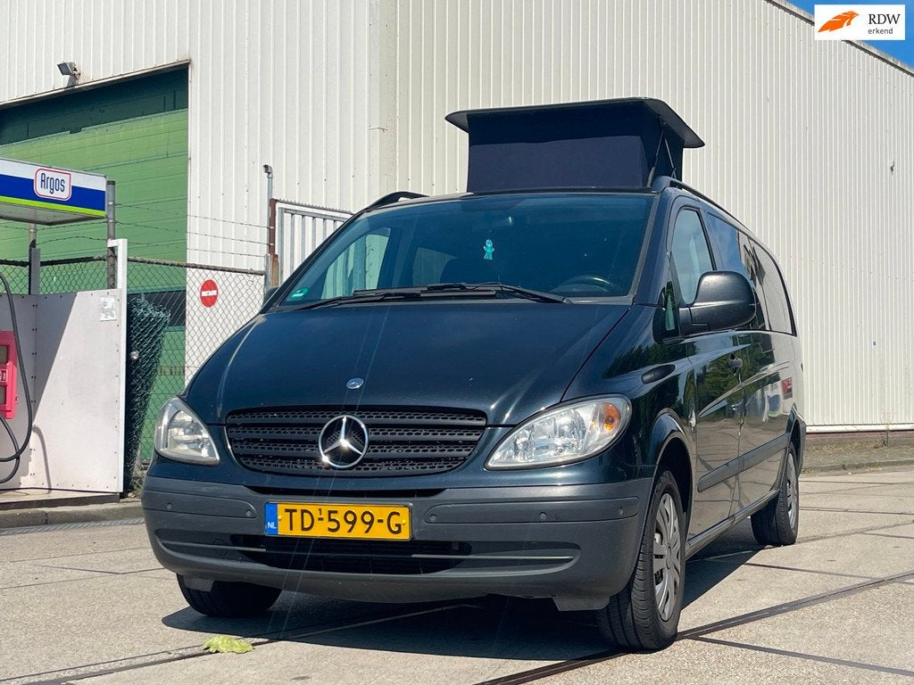 Mercedes-Benz 639 2006 Vito Camper 6pers. Airco, Caravans en Kamperen, Campers, Mercedes-Benz, Bedrijf, Airconditioning, 5 tot 6 meter