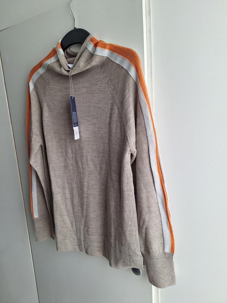 We Norwegians trui met losse hoge hals van merino wol beige, Kleding | Dames, Verzenden, Beige, Nieuw, Maat 36 (S)
