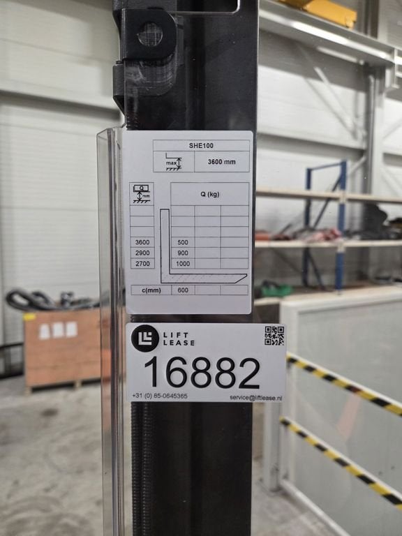 BT SHE100, 1000 tot 2000 kg, Elektrisch, Stapelaar, BT