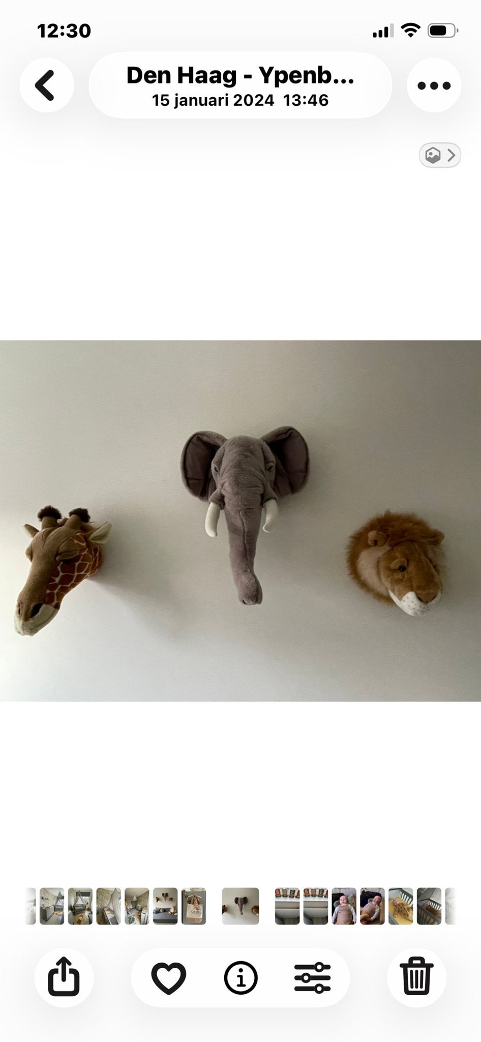 3 jungle dieren (giraf, olifant, leeuw) - Zo goed als nieuw, Ophalen, Zo goed als nieuw, Overige typen