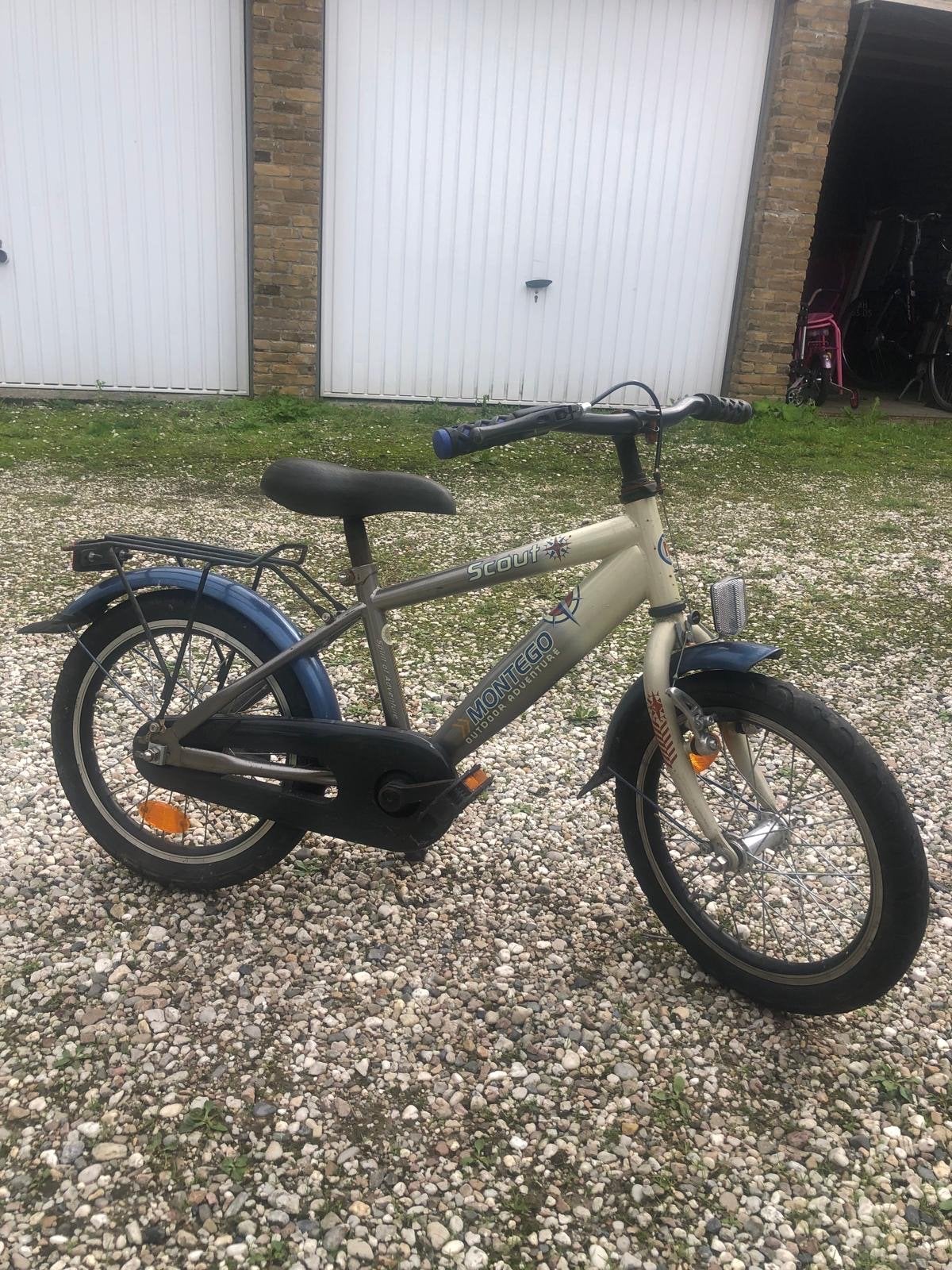 Montego Scout kinderfiets 16 inch, Fietsen en Brommers, Ophalen, Gebruikt, Terugtraprem, 16 tot 20 inch