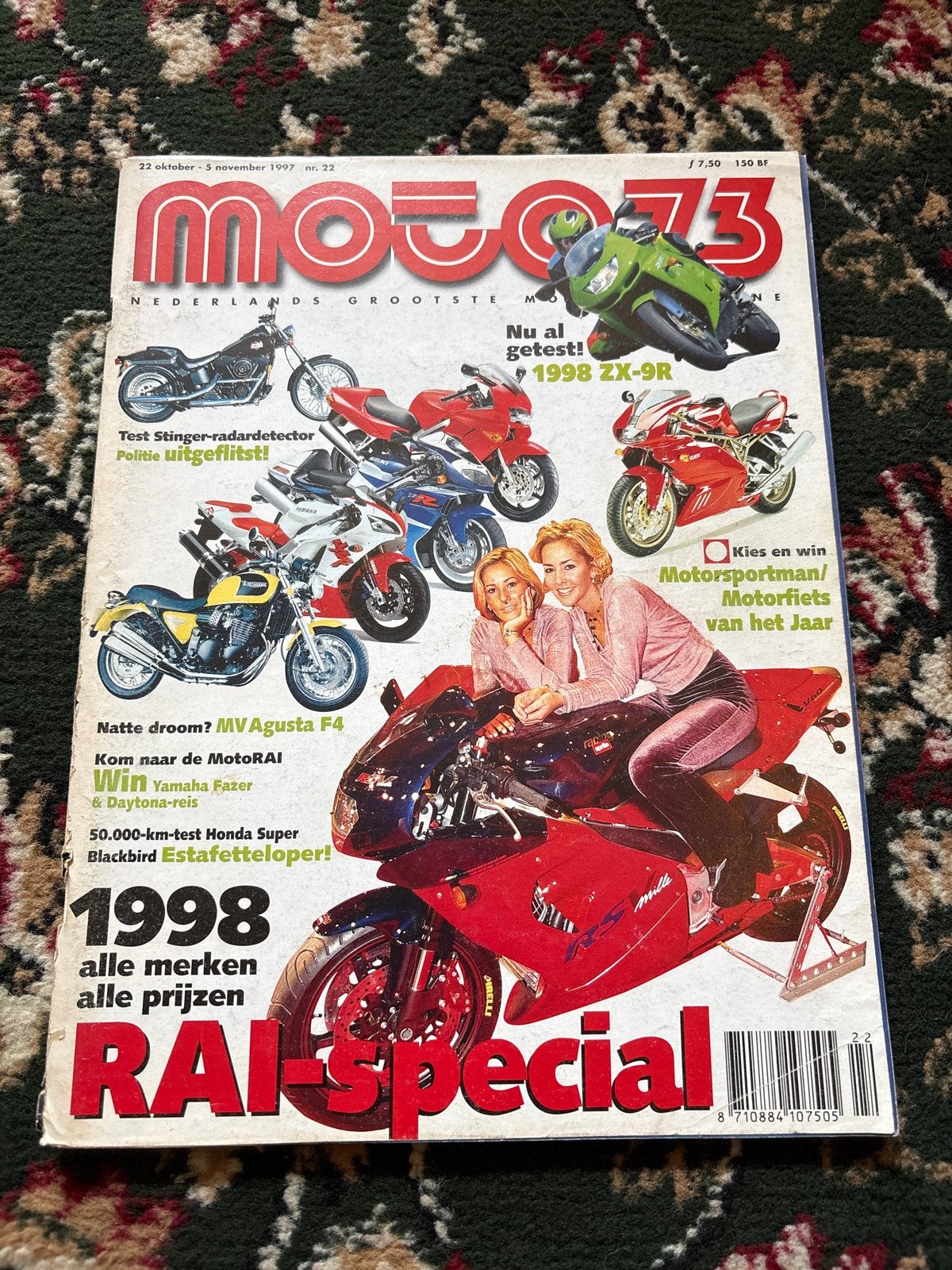 Moto 73 Magazine - 22 oktober - 5 november 1997, Motoren, Ophalen of Verzenden, Overige merken
