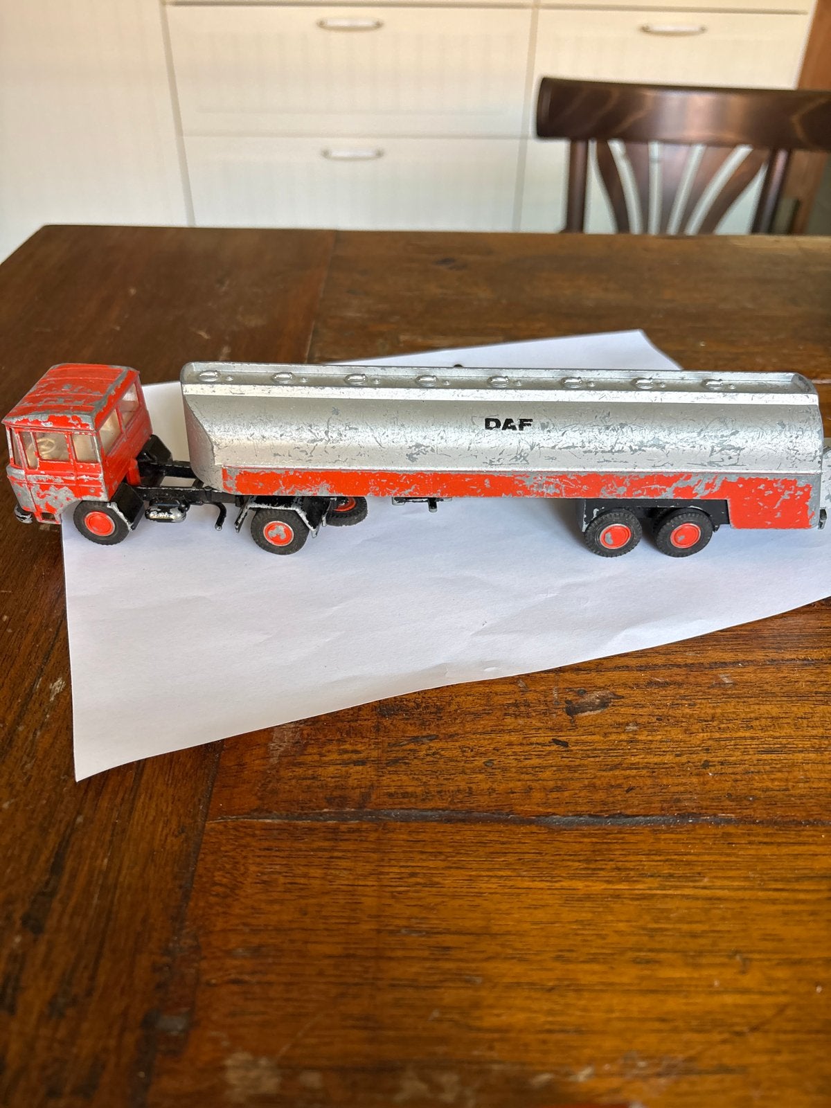 Vintage DAF Tankwagen Speelgoedmodel, Ophalen, Gebruikt