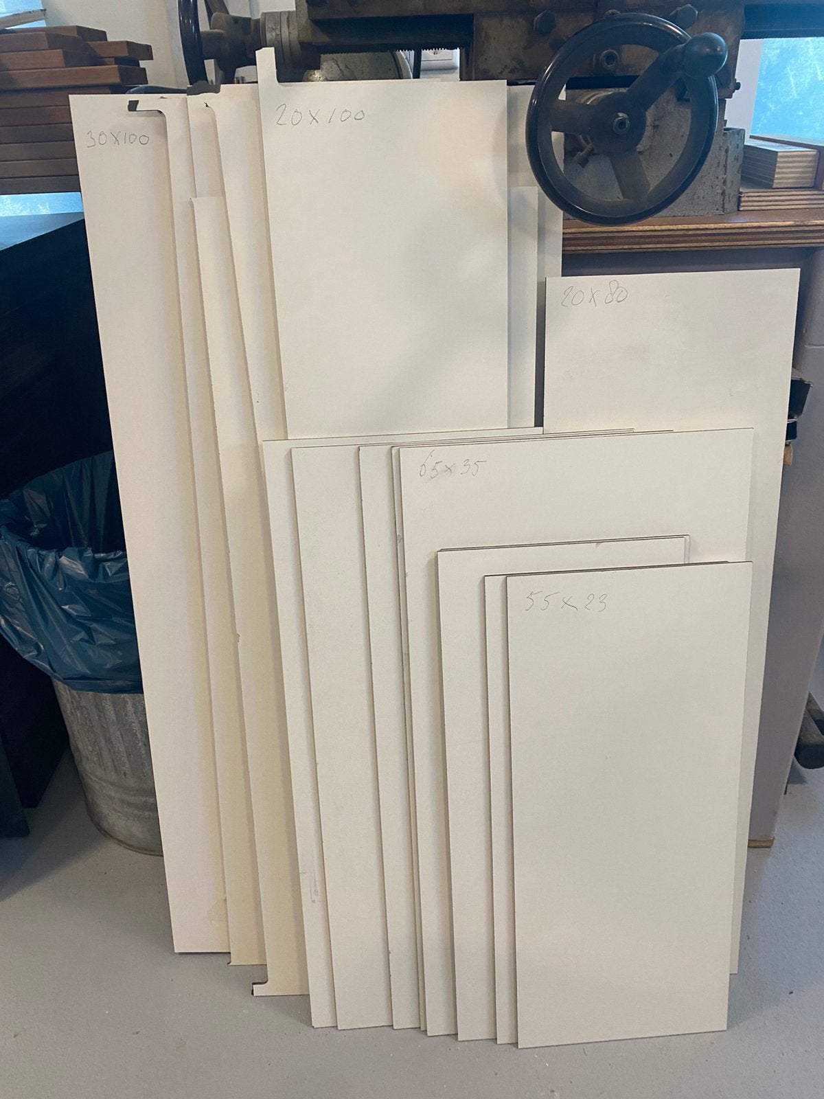 HPL TRESPA Rest stukken 4mm dik, Ophalen, Zo goed als nieuw, HPL