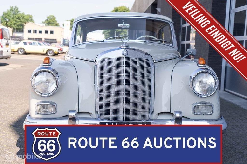 Mercedes-Benz 300 Adenauer | 1961 | Route 66 Auctions, Auto's, Oldtimers, Overige carrosserieën, Zwart, Mercedes-Benz, Bedrijf