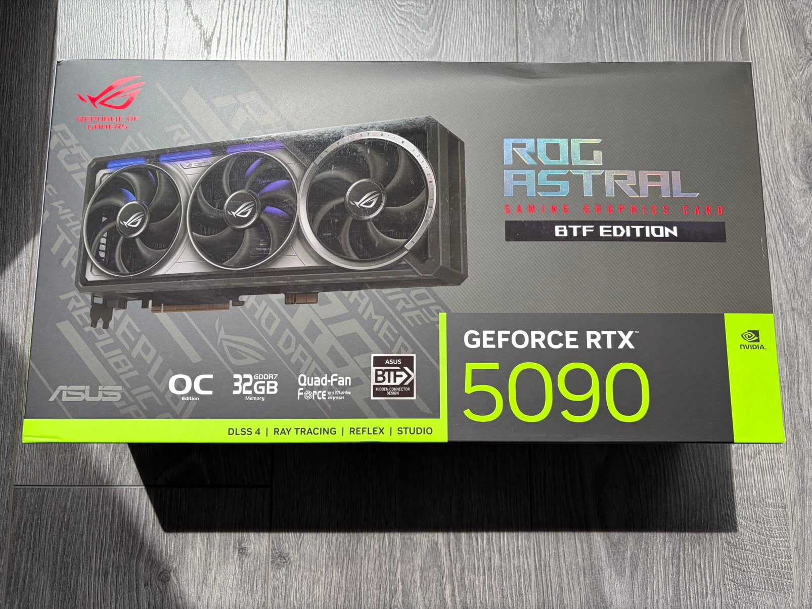 ASUS ROG Astral GeForce RTX 5090 32GB GDDR7 BTF OC Edition, Overige soorten, Nieuw, PCI-Express 5, Nvidia