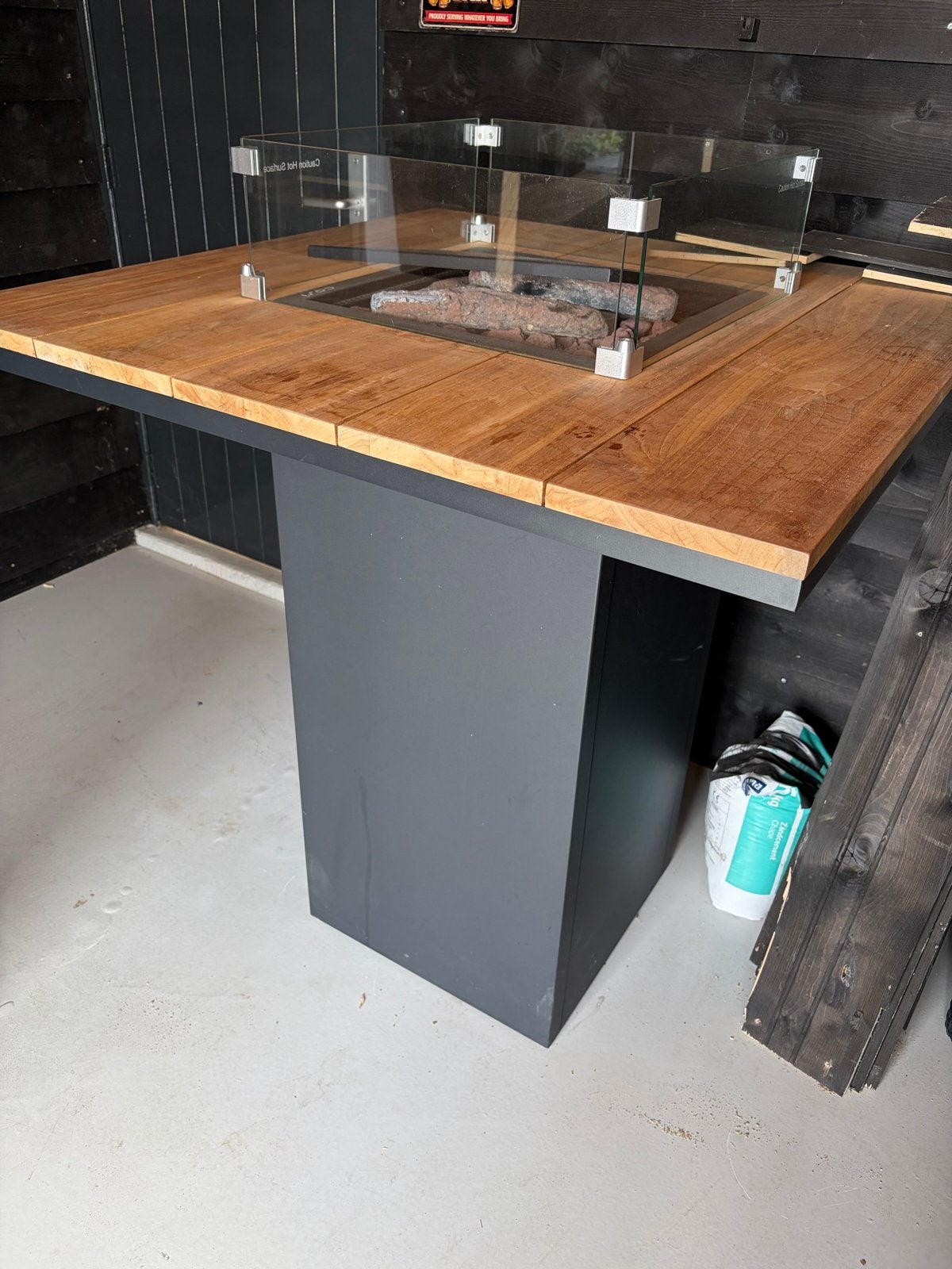 Cosi vuurbartafel met hoes, Tuin en Terras, Ophalen, Zo goed als nieuw, Vuurkorf