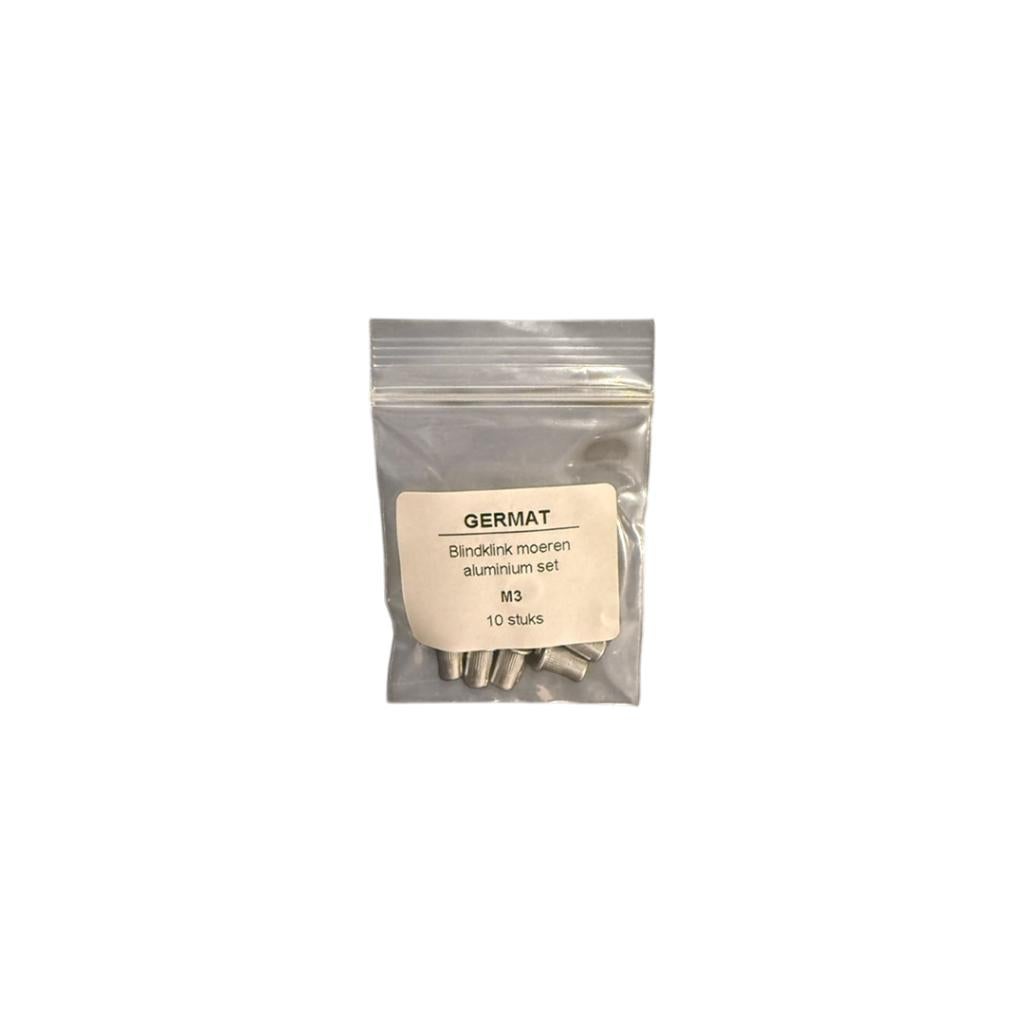 Germat blindklinkmoeren M3 aluminium – 1, Verzenden, Klantenservice@germat.nl, Gereedschap of Toebehoren, Nieuw