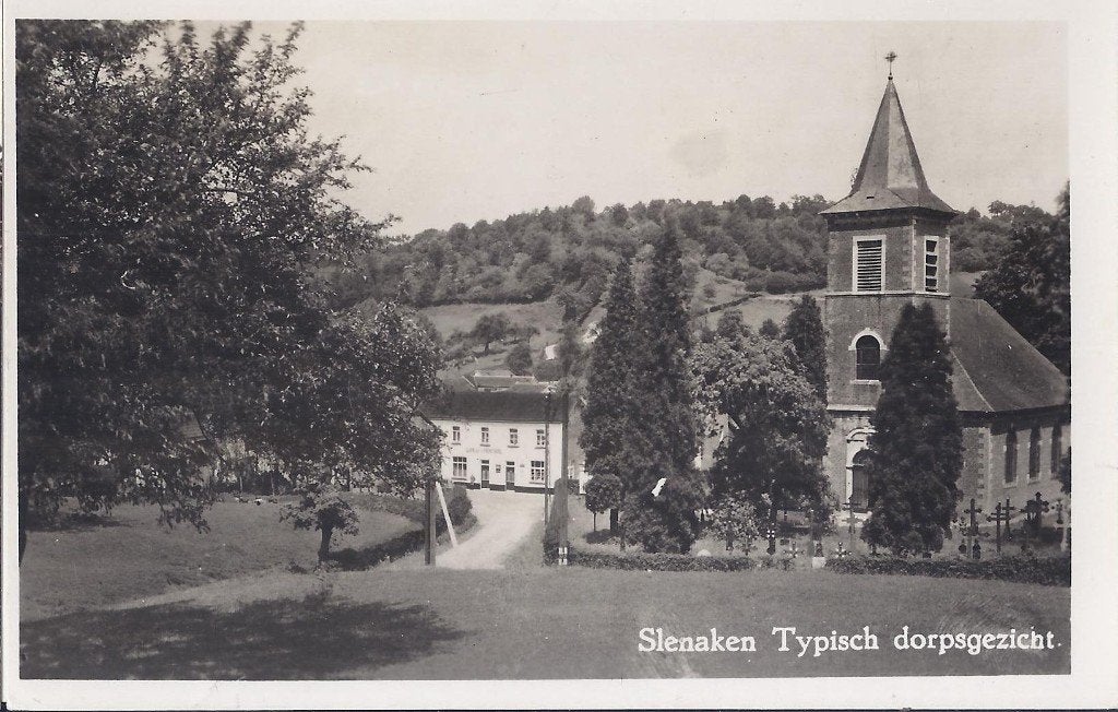 Slenaken dorpsgezicht gelopen oude ansichtkaart ( a1165 ), Ophalen of Verzenden, 1960 tot 1980, Gelopen