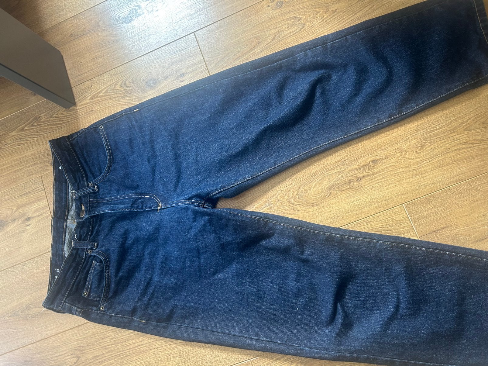 Marineblauwe broek, Ophalen of Verzenden, Zo goed als nieuw, Overige maten, Blauw