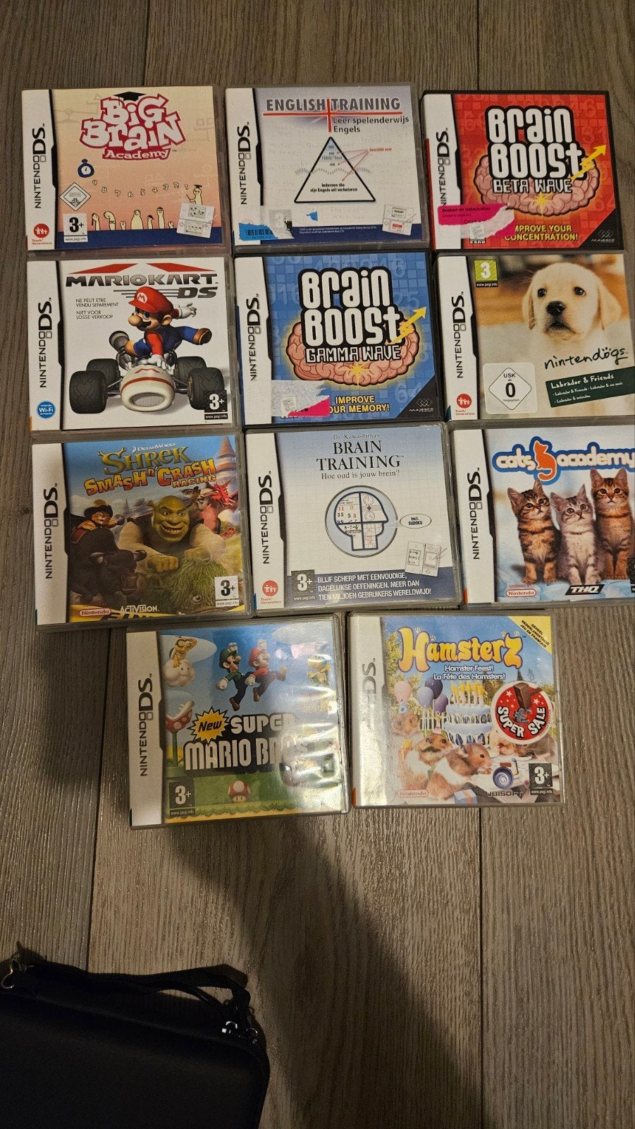 11 Nintendo DS spellen: Mario Kart, Mario bros Nintendogs, Avontuur en Actie, Gekoppelde computers, 1 speler, Ophalen of Verzenden