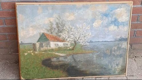 schilderij Jo Kalf Amersfoort museum Flehite, Ophalen