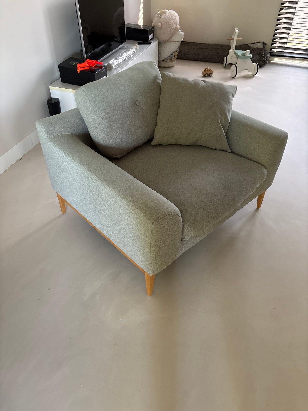 Comfortabele stoel van Sofa Company, Ophalen, Gebruikt, Stof, 75 tot 100 cm