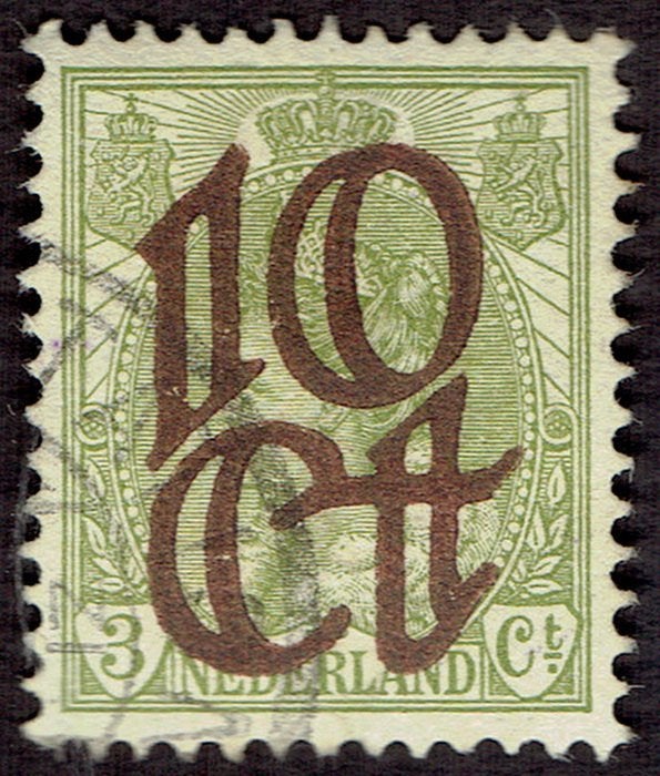 Nederland 1923, opruimingsuitgifte, 10 # 3., Postzegels en Munten, Postzegels | Nederland, Verzenden, T/m 1940, Gestempeld