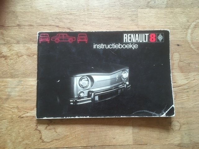 Renault 8    instructieboekje uit   1970    NL, Ophalen of Verzenden