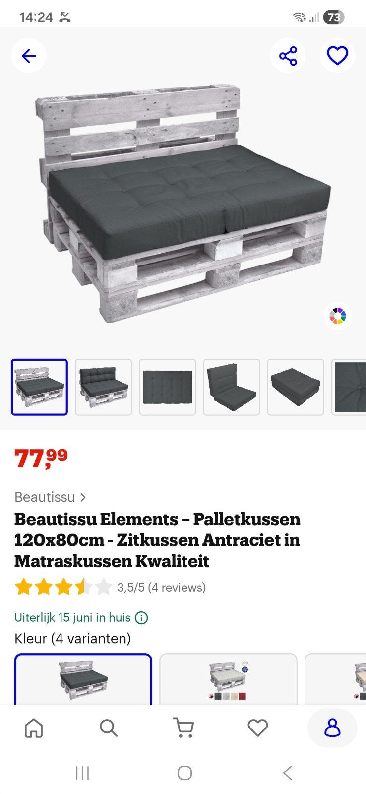 Pallet kussen, Ophalen