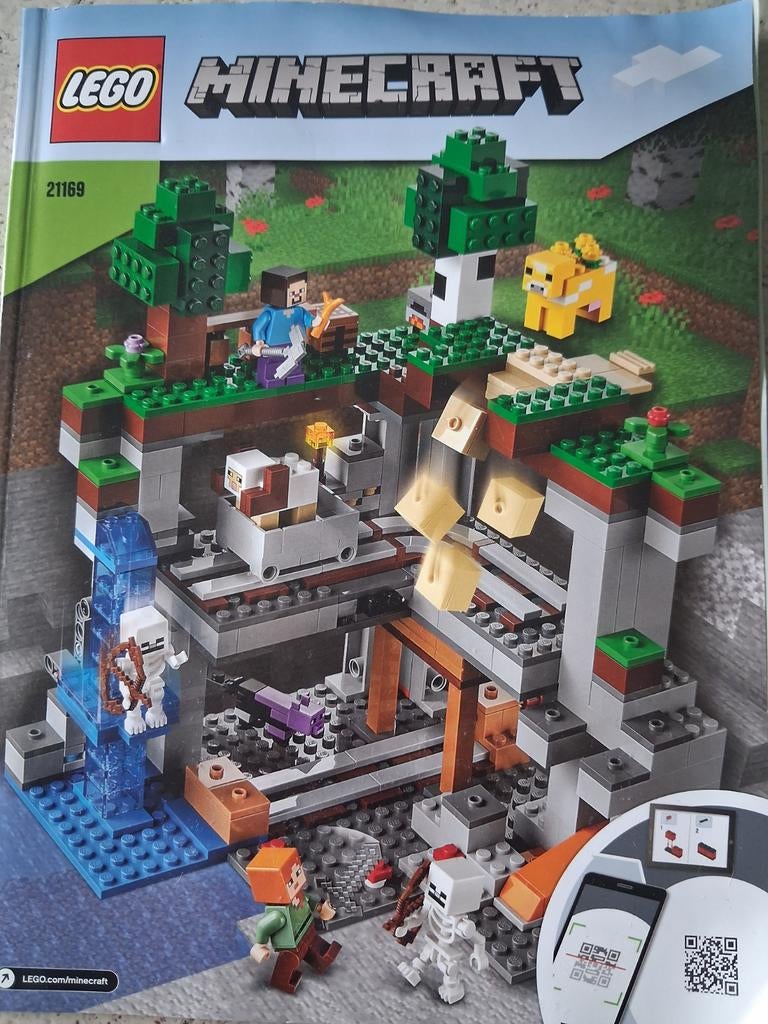 Lego Minecraft De Verlaten Mijn (21169) - Compleet, Compleet, Minecraft, Lego, Ophalen of Verzenden