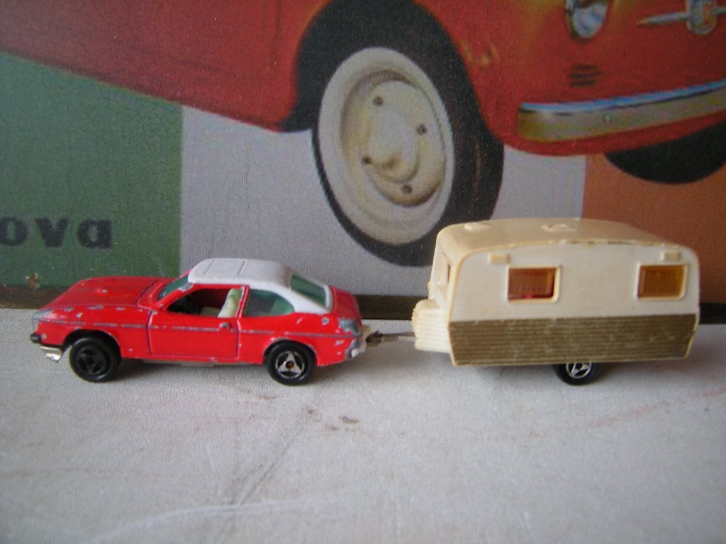 majorette ford capri met caravan, Ophalen of Verzenden, Gebruikt, Auto