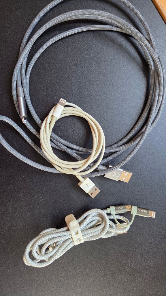Apple Lightning naar USB A kabel, 3 stuks, Ophalen of Verzenden, Zo goed als nieuw, Apple