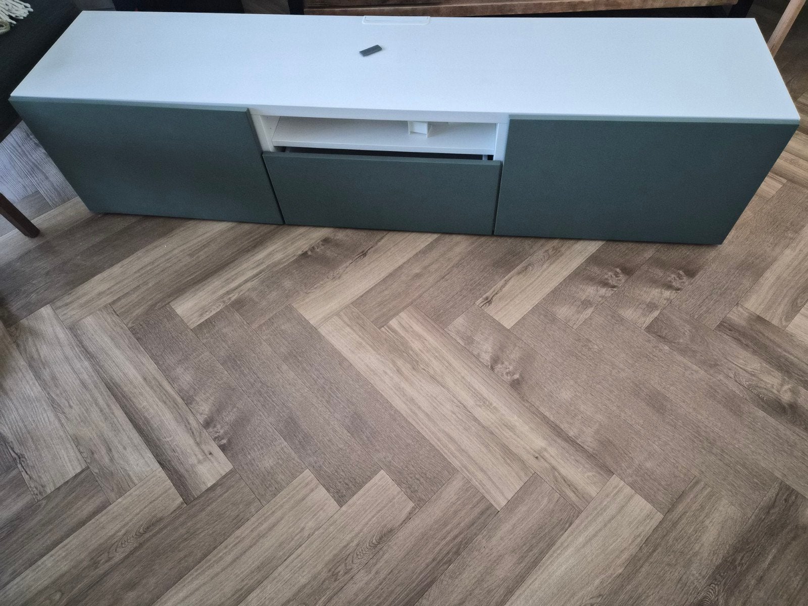 Ikea Besta TV-meubel met soft close lades en deurtjes, Ophalen, 150 tot 200 cm, Minder dan 100 cm, Modern