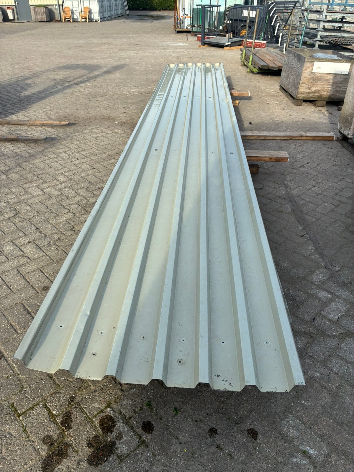 Aluminium alu damwandpanelen damwandplaten damwand Ca. 300m2, Ophalen, Gebruikt, Overige materialen