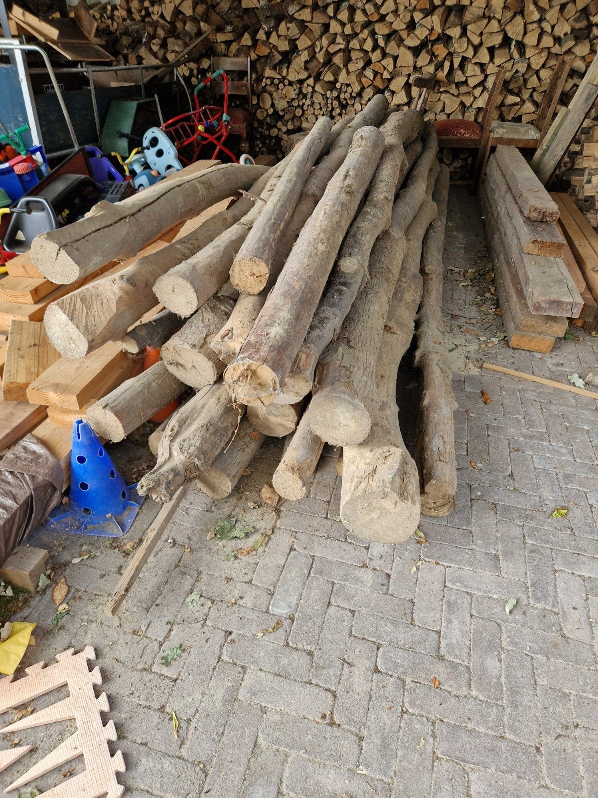 Kleine partij oude decoratieve stammen, Tuin en Terras, Haardhout, 6 m³ of meer, Ophalen, Overige houtsoorten, Stammen
