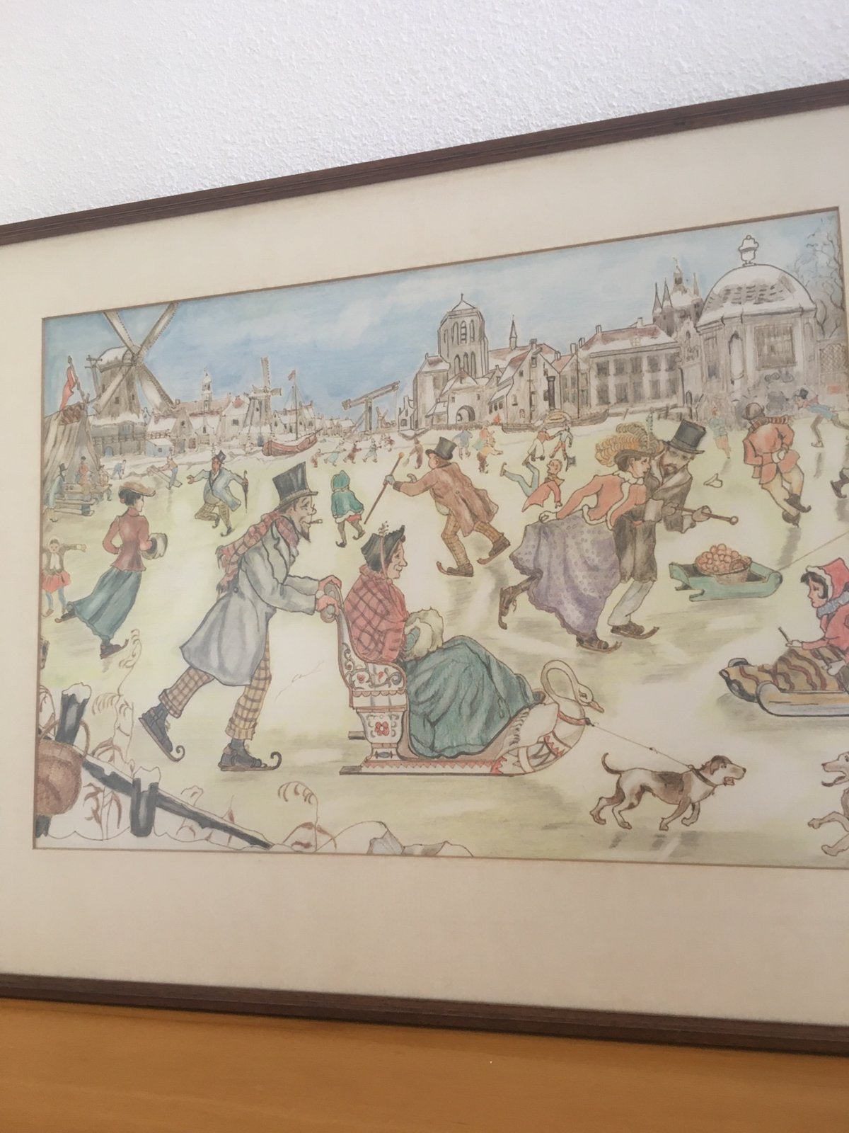 Anton Pieck tekening, Ophalen of Verzenden