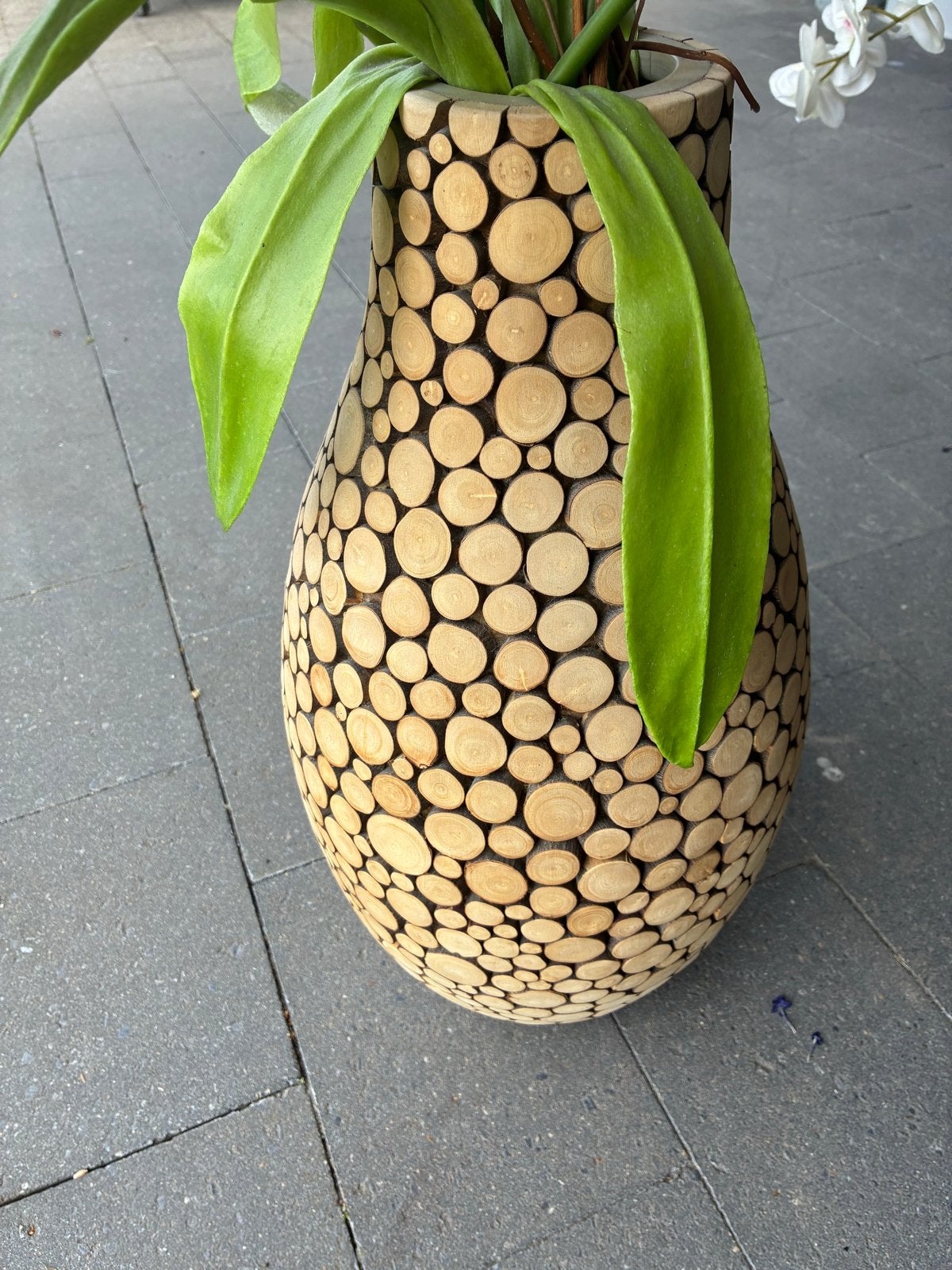 Bloempot van Kurk - 55 cm hoog, Natuurlijk materiaal, Ophalen of Verzenden, Zo goed als nieuw, Handgemaakt