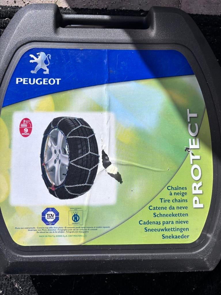 Sneeuwkettingen peugeot, Auto diversen, Sneeuwkettingen, Ophalen of Verzenden, Zo goed als nieuw