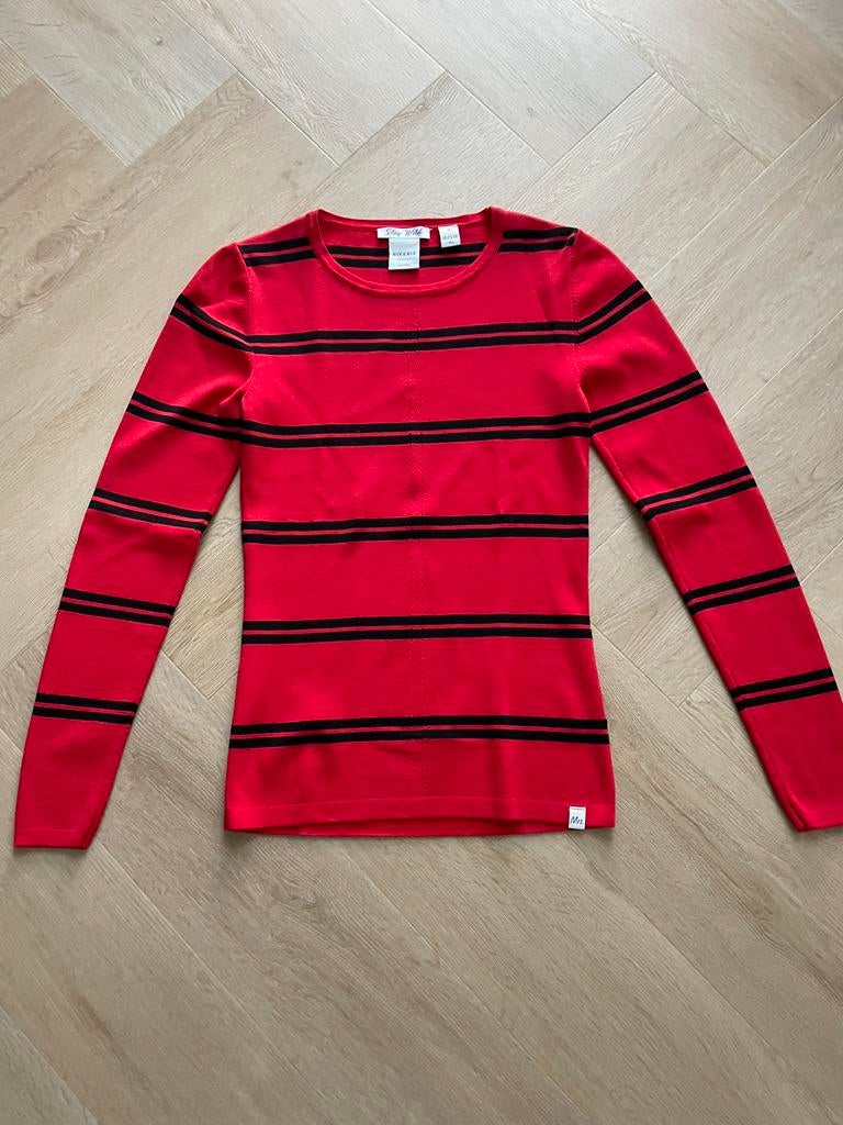 Rood met zwarte trui van Nik & Nik maat 16/176, Ophalen of Verzenden, Zo goed als nieuw, Meisje, Trui of Vest