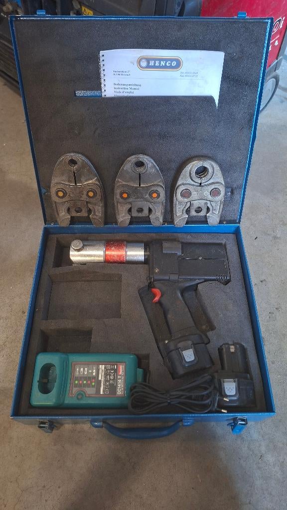 Henco / Uponor up75 accu perstang persapparaat, Auto diversen, Autogereedschap, Zo goed als nieuw, Ophalen of Verzenden