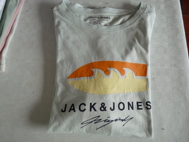 zachtgroen tshirt met opdruk Jack & Jones  mt XL, Kleding | Heren, T-shirts, Maat 56/58 (XL), Ophalen of Verzenden, Zo goed als nieuw