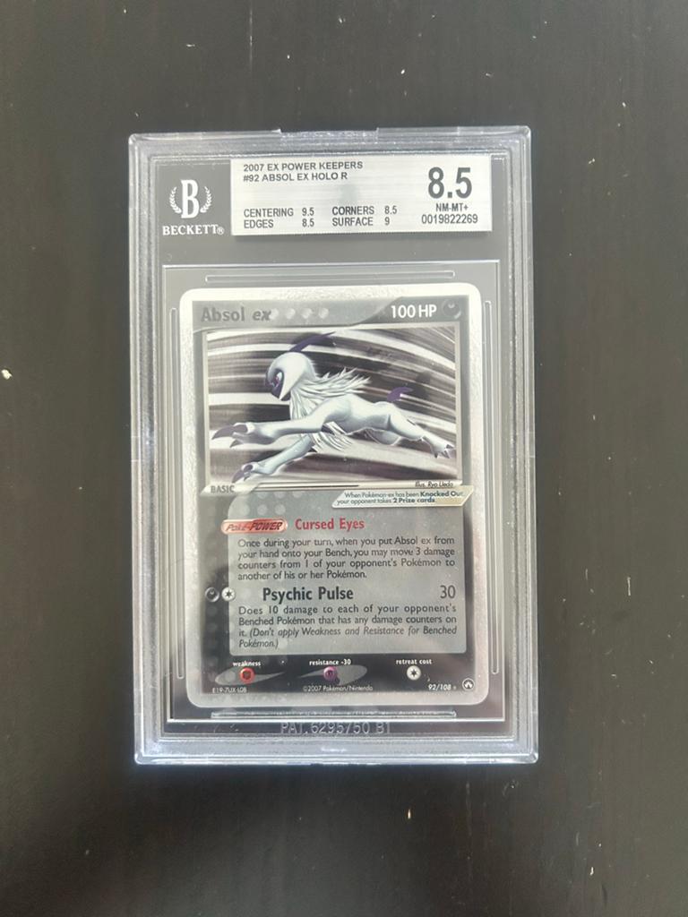 Absol ex 92/108 EX Power Keepers BGS 8.5 NM-MT+ Pokémon Kaar, Ophalen of Verzenden, Zo goed als nieuw, Losse kaart