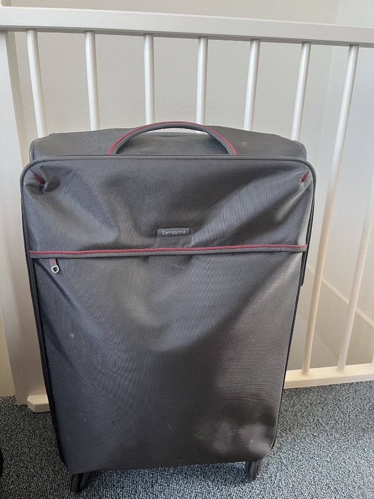 Samsonite reiskoffer met wieltjes - Grijs, Ophalen, Overige materialen, Wieltjes, Gebruikt