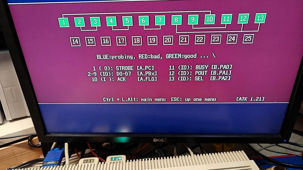 DB25 loopback testers voltage-display Amiga ports, Computers en Software, Vintage Computers, Ophalen of Verzenden