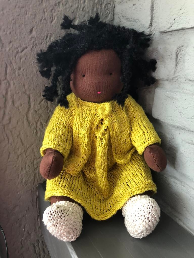 Zonnekindpop Groot poppenkind 2 - 37 cm Antroposofische pop, Ophalen of Verzenden, Nieuw, Babypop
