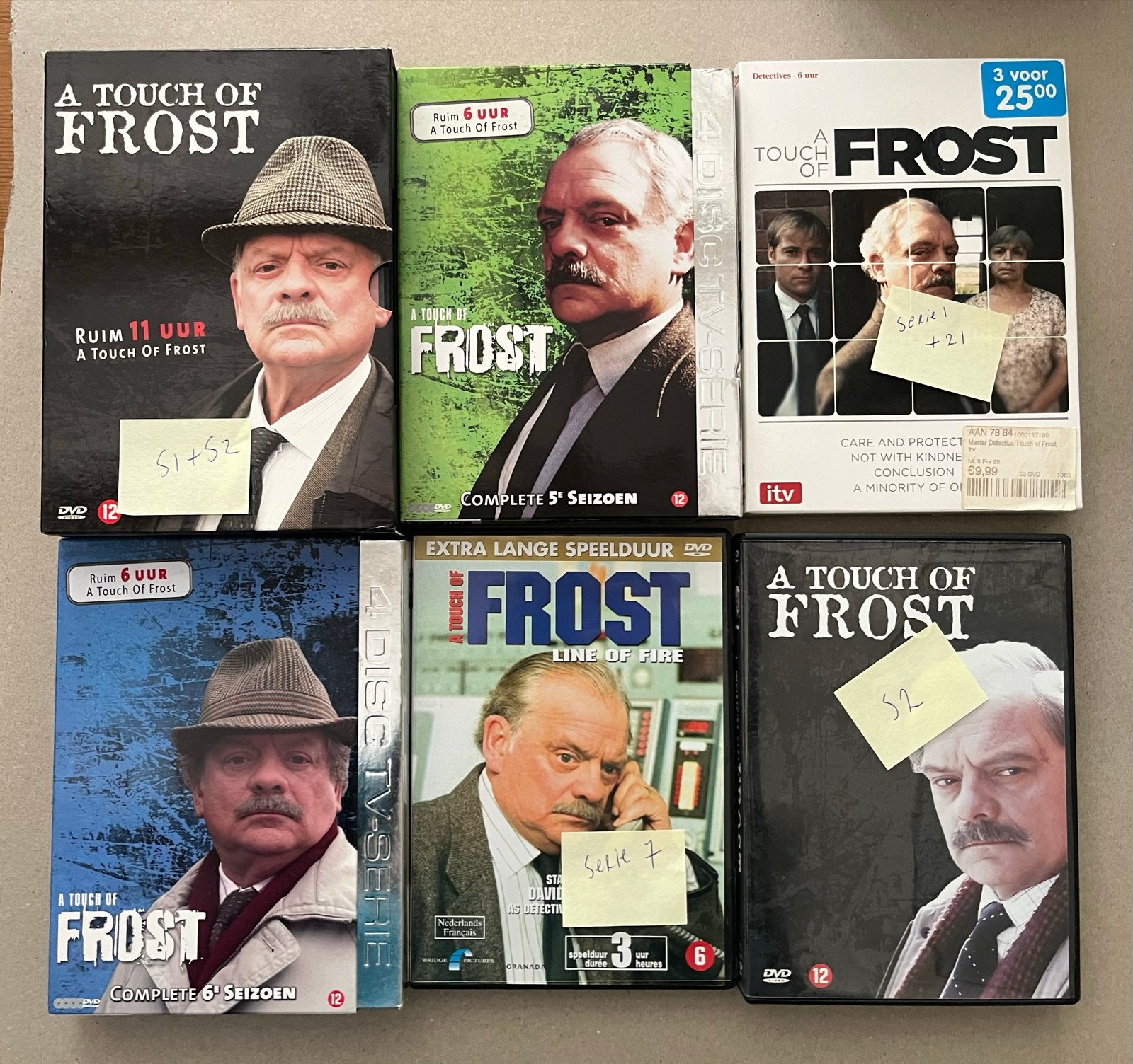A Touch of Frost DVD Boxsets - Complete Seizoenen, Nederlands, Ophalen of Verzenden, Inclusief doosje, Gebruikt