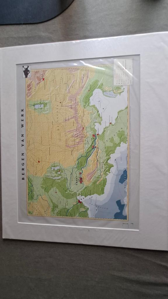 Zeefdruk Bergen van Werk, Antiek en Kunst, Kunst | Litho's en Zeefdrukken, Ophalen of Verzenden