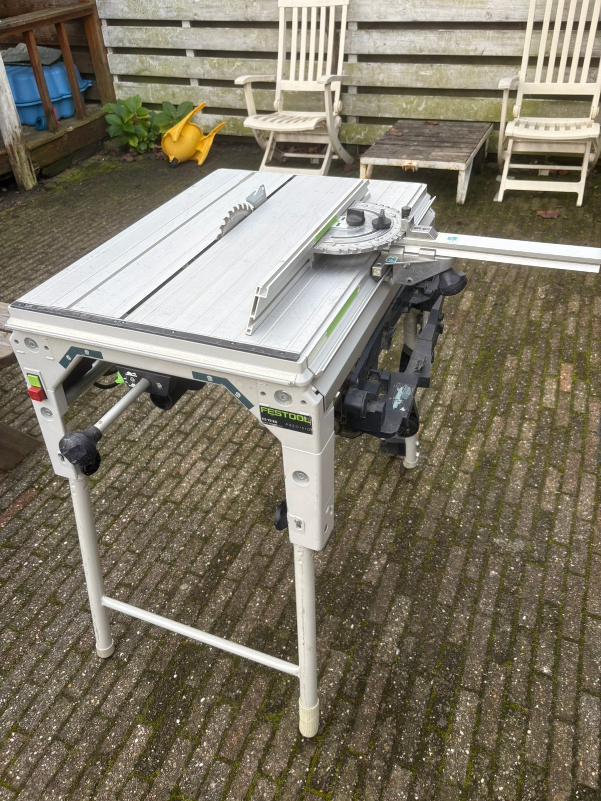 Festool CS 70 EG afkortzaag / trekzaag, Ophalen, Gebruikt, Overige typen, 30 tot 70 mm