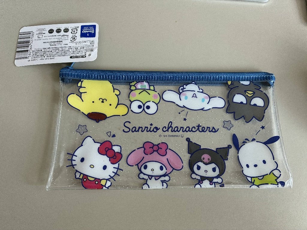 Sanrio transparante glitter pouch - nieuw met label, Ophalen of Verzenden, Nieuw, Overige kleuren, Softcase
