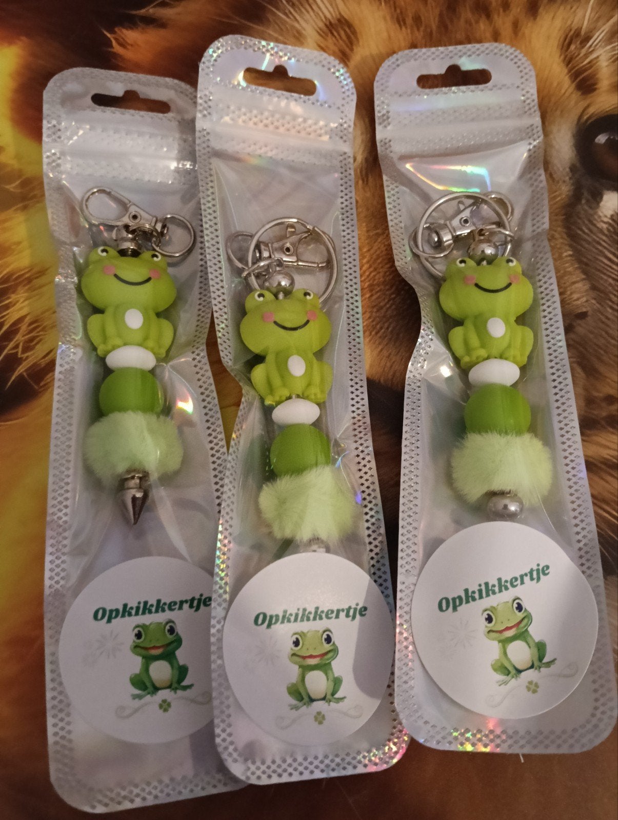 Leuke Kikker Sleutelhanger - Opkikkertje, Verzamelen, Sleutelhangers, Ophalen of Verzenden
