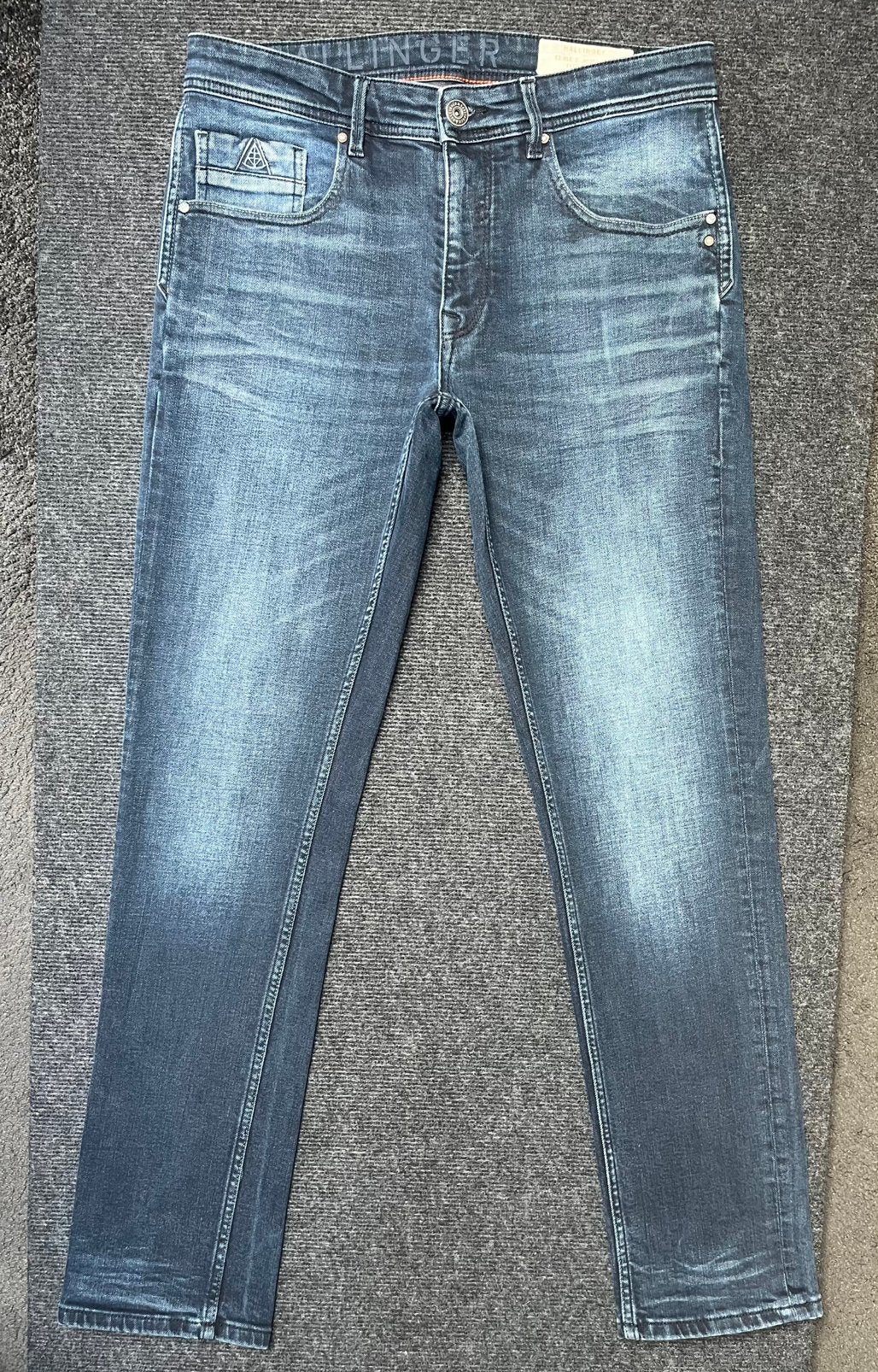 Hallinger stretch jeans 34/34 (NIEUW), Ophalen of Verzenden, Nieuw, Blauw, W33 - W34 (confectie 48/50)