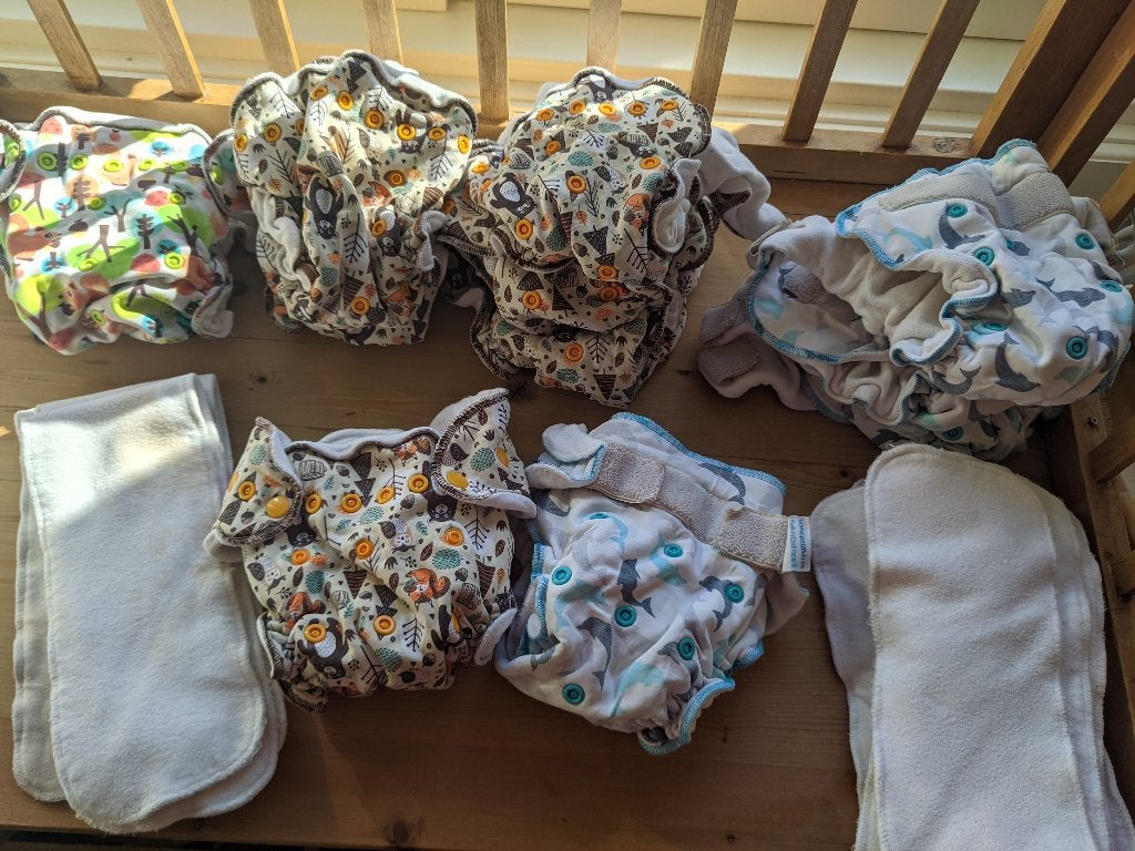 Petit Lulu wasbare luiers One Size Fluffy organic, Ophalen of Verzenden, Gebruikt, Overige typen, Overige merken