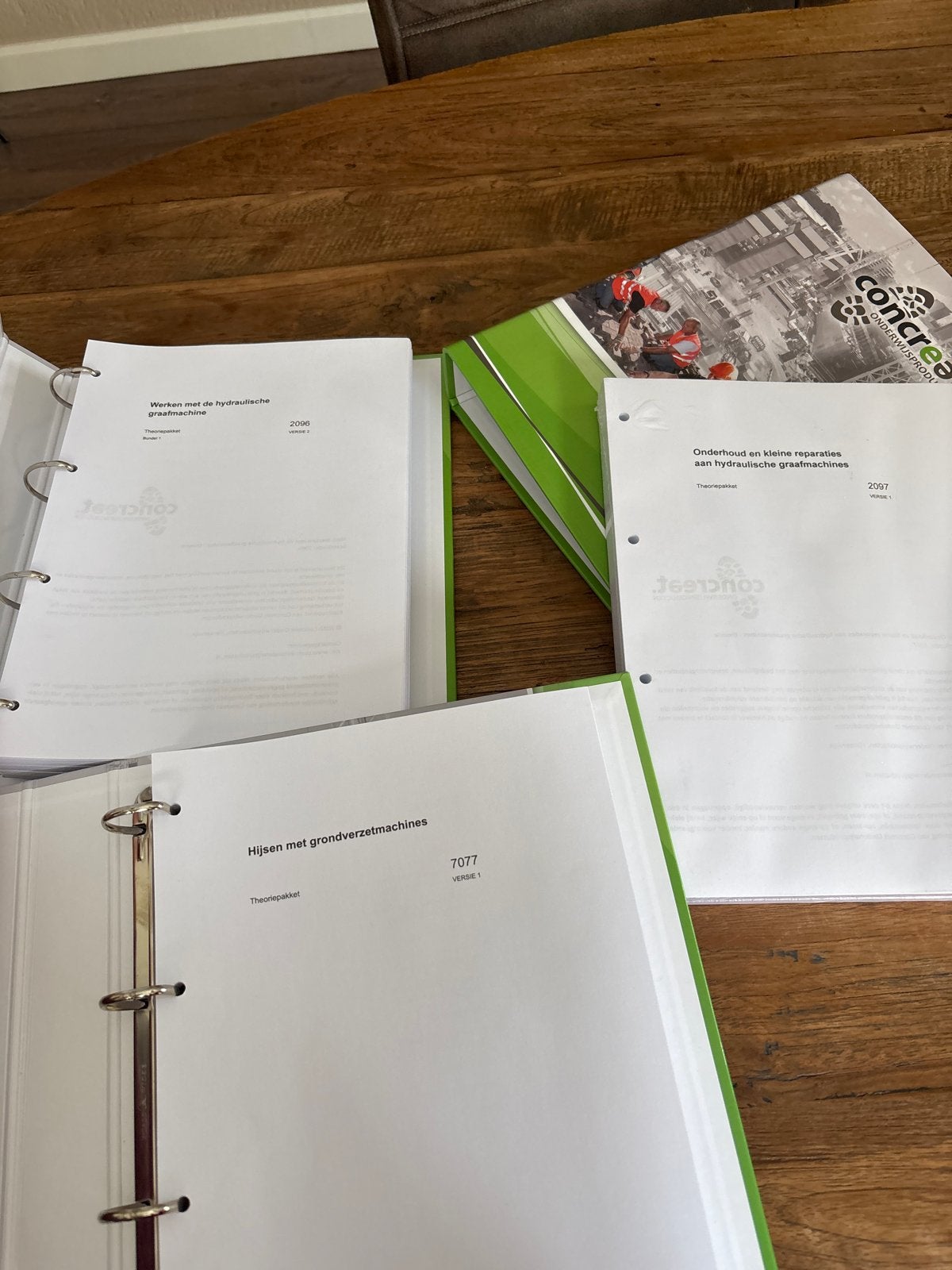Mappen Grondverzet Soma College 1e jaar, Verzenden, Gelezen, MBO